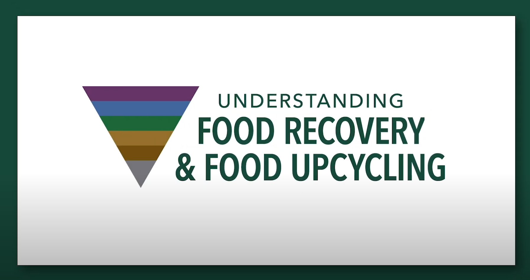 Understanding Food Recovery & Food Upcycling - courtesy of CDFA