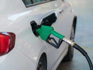 car getting filled with biodiesel